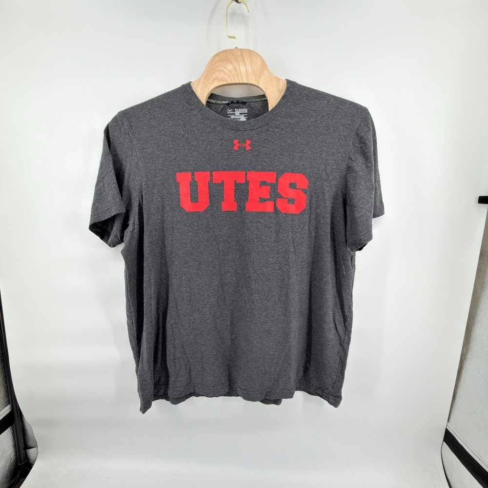 Under Armour T-Shirt Mens 3XL Gray Utah Utes Salt Lake City HeatGear Loose